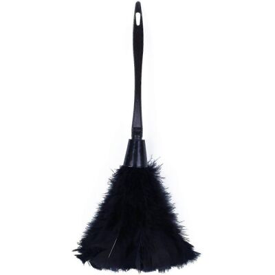 Unbranded 1pc Turkey Feather Duster with Black Plastic Handle Cleaning Tool(black)35cm AS Unbranded 1pc Turkey Feather Duster with Black Plastic Handle Cleaning Tool(black)35cm AS