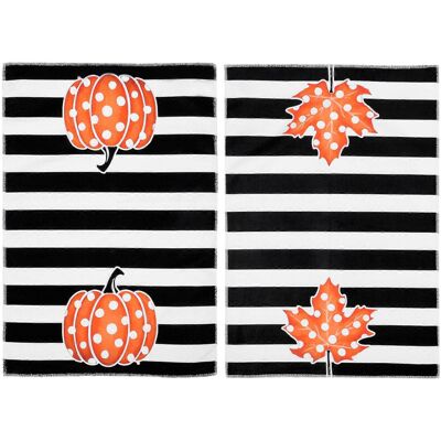 Kricely (As show, One size) 2Pcs Kitchen Dish Cloths Fall Elements Dishcloths Microfiber Kricely (As show, One size) 2Pcs Kitchen Dish Cloths Fall Elements Dishcloths Microfiber