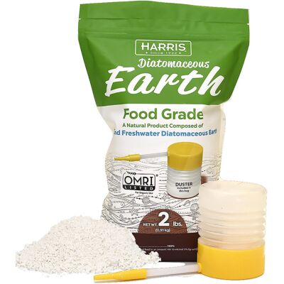 HARRIS Diatomaceous Earth Food Grade 2 lb with Powder Duster Included - DE-FG2P HARRIS Diatomaceous Earth Food Grade 2 lb with Powder Duster Included - DE-FG2P