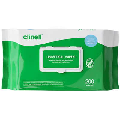 Clinell Universal Cleaning and Disinfectant Wipes for Surfaces (BCW200) - The Or Clinell Universal Cleaning and Disinfectant Wipes for Surfaces (BCW200) - The Or