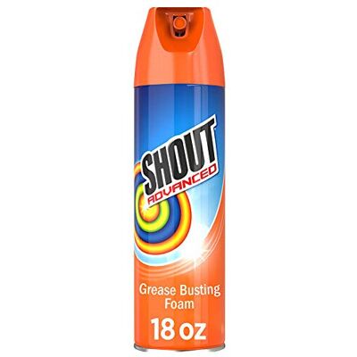 Shout - Advanced Grease Busting Foam - 18oz - Stain Remover Shout - Advanced Grease Busting Foam - 18oz - Stain Remover