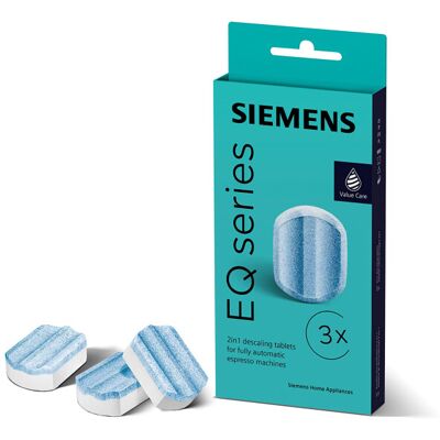 Siemens TZ80002B Descaling Tablets EQ Bean to Cup Coffee Machines, Plastic, Whit Siemens TZ80002B Descaling Tablets EQ Bean to Cup Coffee Machines, Plastic, Whit