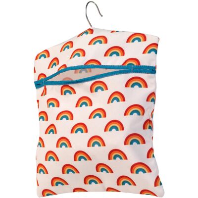 Beldray LA081544EU7 Peg Bag ? Rainbow Print With Washing Line Hanger, Pegs Stora Beldray LA081544EU7 Peg Bag ? Rainbow Print With Washing Line Hanger, Pegs Stora