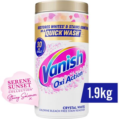 Vanish Fabric Gold Oxi Action Powder Stain Remover Whites, 1.9 kg Vanish Fabric Gold Oxi Action Powder Stain Remover Whites, 1.9 kg