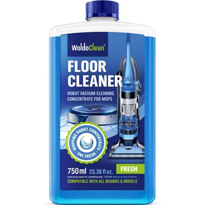 WoldoClean Floor Cleaner for Wiping Robots 750ml for 50 uses - Compatible with All Wiping & WoldoClean Floor Cleaner for Wiping Robots 750ml for 50 uses - Compatible with All Wiping &