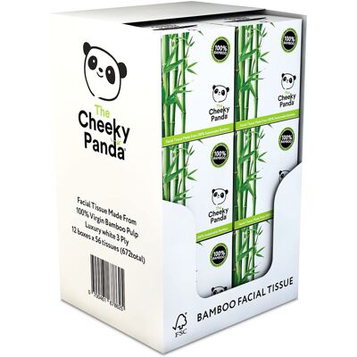 The Cheeky Panda Bamboo Facial Tissues 12 Cube Tissue Boxes Soft Face Tissue The Cheeky Panda Bamboo Facial Tissues 12 Cube Tissue Boxes Soft Face Tissue