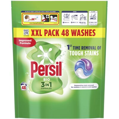 Persil Bio 3 in 1 Washing Capsules 1st time removal of tough stains outstanding Persil Bio 3 in 1 Washing Capsules 1st time removal of tough stains outstanding