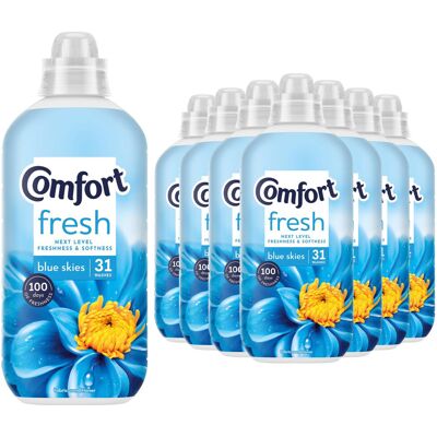 Comfort Fresh Blue Skies Liquid Fabric Conditioner 31 W 930ml, 8 Pack Comfort Fresh Blue Skies Liquid Fabric Conditioner 31 W 930ml, 8 Pack