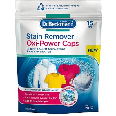 Dr Beckmann Dr. Beckmann Stain Remover Oxi Power Caps Eliminate stubborn stains Convenie Dr Beckmann Dr. Beckmann Stain Remover Oxi Power Caps Eliminate stubborn stains Convenie