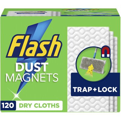 Flash Speedmop Dry Pad Refills, Flash Speed Mop, Floor Cleaner Mop, 120 Wipes, F Flash Speedmop Dry Pad Refills, Flash Speed Mop, Floor Cleaner Mop, 120 Wipes, F
