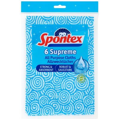 Spontex Supreme All Purpose Cloth 6 per pack Spontex Supreme All Purpose Cloth 6 per pack