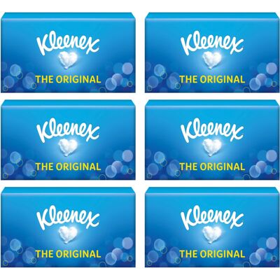 Kleenex Original Facial Tissues – 6 Standard Tissue Boxes Kleenex Original Facial Tissues – 6 Standard Tissue Boxes