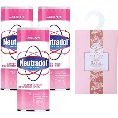 Quinn Wholesale 2-in-1 Shake and Vac Carpet Cleaner Powder Bundle: 3 x Neutradol 350g Shake and Quinn Wholesale 2-in-1 Shake and Vac Carpet Cleaner Powder Bundle: 3 x Neutradol 350g Shake and