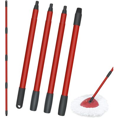 Movstriker Vileda Spin Turbo Mop Handle Replacements - 4-Section 30" to 58" Adjustable Stai Movstriker Vileda Spin Turbo Mop Handle Replacements - 4-Section 30" to 58" Adjustable Stai