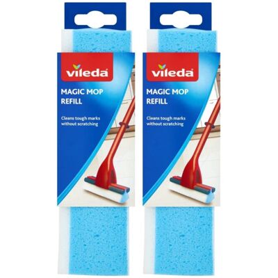 Vileda Magic Mop Refill Pack of 2 Mop Head Replacements Vileda Head Vileda Magic Mop Refill Pack of 2 Mop Head Replacements Vileda Head