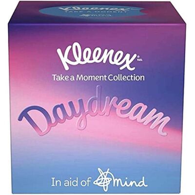 Kleenex Take a Moment Collection Tissues - 1 Cube Tissue Box - in Aid of Mind - Kleenex Take a Moment Collection Tissues - 1 Cube Tissue Box - in Aid of Mind -