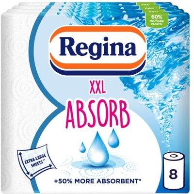Regina XXL Kitchen Towels - 8 Rolls, 75 Sheets, Super Absorbent Regina XXL Kitchen Towels - 8 Rolls, 75 Sheets, Super Absorbent