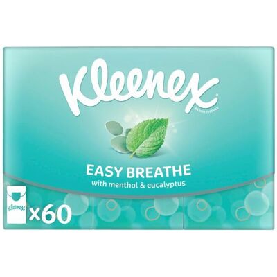 Kleenex Easy Breathe Pocket Pack Tissues, 60 Pocket Packs Kleenex Easy Breathe Pocket Pack Tissues, 60 Pocket Packs