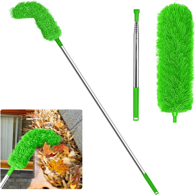 Semoic Gutter Cleaning Brush Roofing Tool with Telescopic Extendable Pole 8.2Ft Guard C Semoic Gutter Cleaning Brush Roofing Tool with Telescopic Extendable Pole 8.2Ft Guard C
