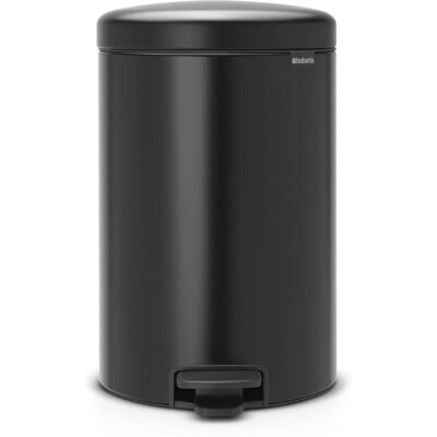 Brabantia NewIcon Pedal Bin 20L (Matt Black) Soft-Closure Rubbish Bin with Remov Brabantia NewIcon Pedal Bin 20L (Matt Black) Soft-Closure Rubbish Bin with Remov
