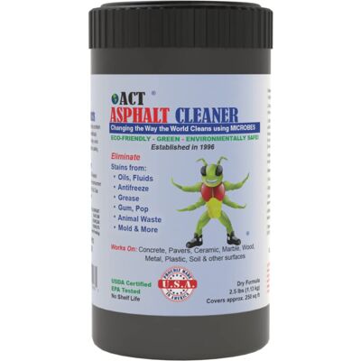 ACT Asphalt Cleaner - Eco-Friendly Dry Powder Oil Stain Remover for Driveways P ACT Asphalt Cleaner - Eco-Friendly Dry Powder Oil Stain Remover for Driveways P