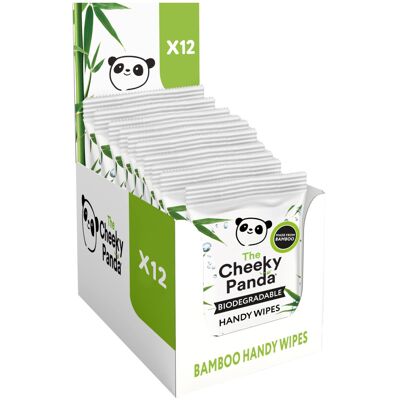 The Cheeky Panda Bamboo Hand Wipes 12 Packs of 12 Travel Wipes 100% Plastic The Cheeky Panda Bamboo Hand Wipes 12 Packs of 12 Travel Wipes 100% Plastic