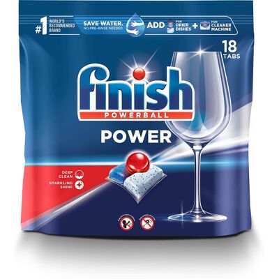 Finish Power - 18ct - Dishwasher Detergent - Powerball - Dishwashing Tablets - D Finish Power - 18ct - Dishwasher Detergent - Powerball - Dishwashing Tablets - D