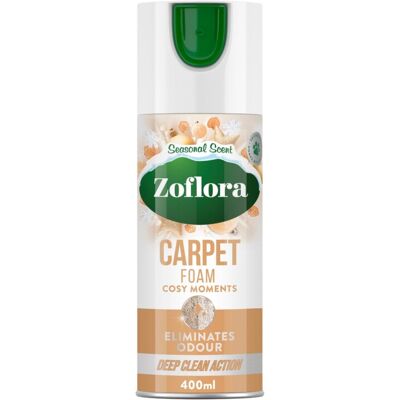 Zoflora Cosy Moments Carpet Foam, 1 x 400ml, Carpet Cleaner, Stain Remover Foam Zoflora Cosy Moments Carpet Foam, 1 x 400ml, Carpet Cleaner, Stain Remover Foam