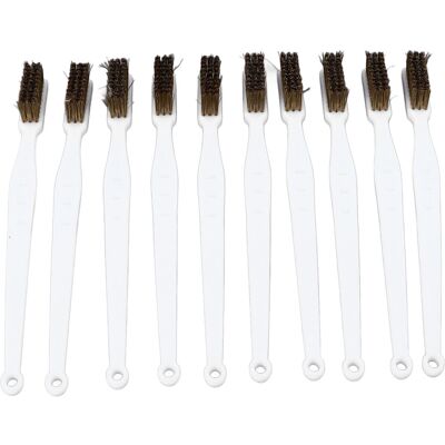 Unbranded Brass Brush Set Prevent Slip Curved Handle Brass Unbranded Brass Brush Set Prevent Slip Curved Handle Brass