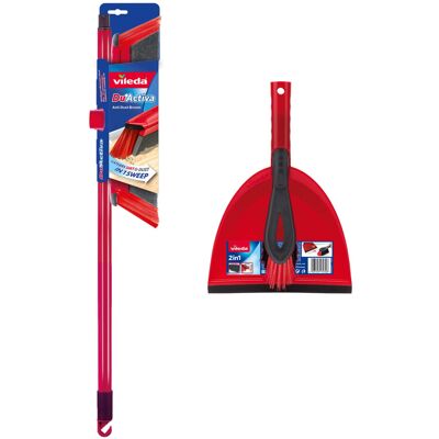 Vileda 160496 DuActiva 2-in-1 Anti-Dust Broom Plus 2in1 Dustpan and brush Set Vileda 160496 DuActiva 2-in-1 Anti-Dust Broom Plus 2in1 Dustpan and brush Set