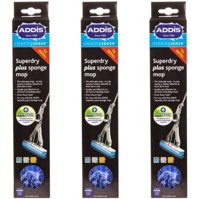 Addis. PVA Sponge Mop Refill, Metallic (3 pc) Addis. PVA Sponge Mop Refill, Metallic (3 pc)