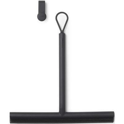 Brabantia Silicone Shower Squeegee with Hook (Dark Grey) Anti Streak Cleaning Wi Brabantia Silicone Shower Squeegee with Hook (Dark Grey) Anti Streak Cleaning Wi