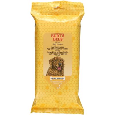 Burts Bees Multipurpose Hypoallergenic Wipes for Dogs with Honey, 50 Count Burts Bees Multipurpose Hypoallergenic Wipes for Dogs with Honey, 50 Count
