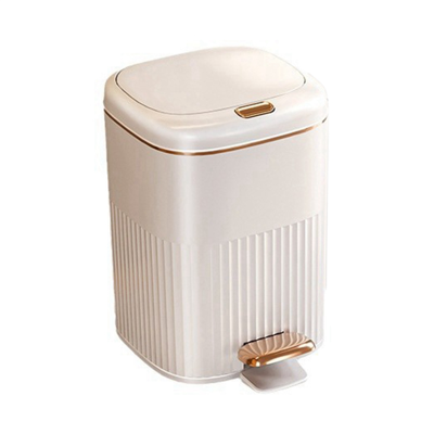 Exogio 10L Luxury Pedal Trash Can for Bathroom, Large Capacity Waterproof Kitchen Recyc Exogio 10L Luxury Pedal Trash Can for Bathroom, Large Capacity Waterproof Kitchen Recyc