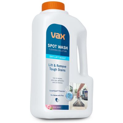 Vax SpotWash Oxy-Lift 1L Spot Cleaning Solution, Upholstery Carpet Stain Remover Vax SpotWash Oxy-Lift 1L Spot Cleaning Solution, Upholstery Carpet Stain Remover