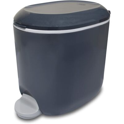 Addis Premium Deluxe Bathroom Office Pedal Bin with inner, 3.5 litre, Charcoal G Addis Premium Deluxe Bathroom Office Pedal Bin with inner, 3.5 litre, Charcoal G