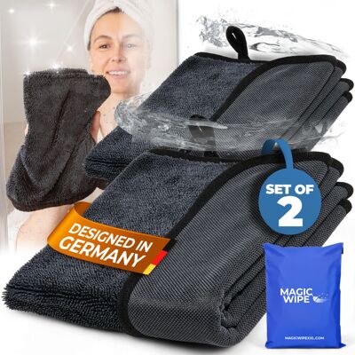 MAGIC WIPE? Bathroom Drying Cloth XXL - 2 Pack 40 x 60 cm Original All Purpose M MAGIC WIPE? Bathroom Drying Cloth XXL - 2 Pack 40 x 60 cm Original All Purpose M