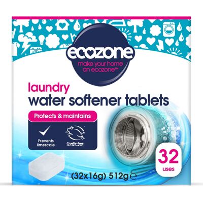 Ecozone Laundry Water Softener Tablets, De-scaler Prevents Limescale & Makes Cle Ecozone Laundry Water Softener Tablets, De-scaler Prevents Limescale & Makes Cle