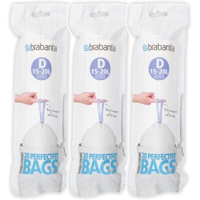 Brabantia Bin liners (15-20 litres (D), pack of 60 Brabantia Bin liners (15-20 litres (D), pack of 60