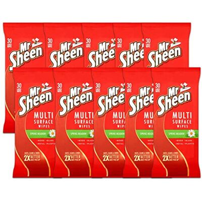 Mr Sheen Multi Surface Wipes, Clean & Dust Wood, Glass Metal & Plastic Surfaces, Mr Sheen Multi Surface Wipes, Clean & Dust Wood, Glass Metal & Plastic Surfaces,