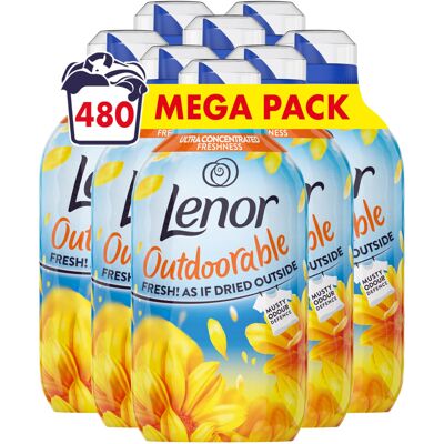 Lenor Outdoorable Fabric Conditioner 480 Washes (8x60), Summer Breeze - Ultra Co Lenor Outdoorable Fabric Conditioner 480 Washes (8x60), Summer Breeze - Ultra Co