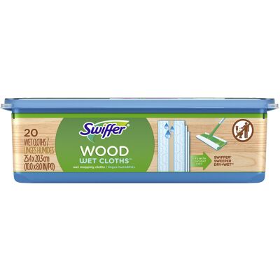 Swiffer Sweeper Wet Wood Floor Mopping cloths 20 count Swiffer Sweeper Wet Wood Floor Mopping cloths 20 count