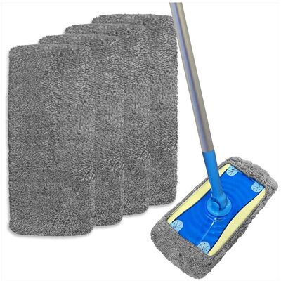 Unbranded (Dark Gray, 4 Counts) Refillable Wet Pads for Sweeper Mop, 4 Counts Household Cl Unbranded (Dark Gray, 4 Counts) Refillable Wet Pads for Sweeper Mop, 4 Counts Household Cl