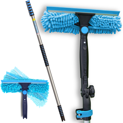 IGAD Pole 7m (24ft) Window Squeegee Cleaning Kit, Extension Pole and 10"(25cm) W IGAD Pole 7m (24ft) Window Squeegee Cleaning Kit, Extension Pole and 10"(25cm) W