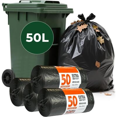 ECONX Extra Strong Black Heavy Duty Bin Liners Bags Rubbish Waste Refuse Sacks 7 ECONX Extra Strong Black Heavy Duty Bin Liners Bags Rubbish Waste Refuse Sacks 7