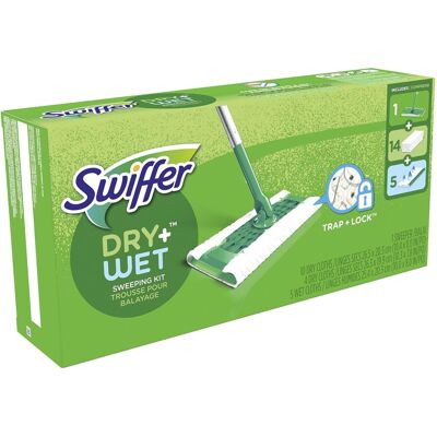 Procter & Gamble Swiffer Sweeper 2-in-1 Mops for Floor Cleaning 19 Refills 20 Piece Set Procter & Gamble Swiffer Sweeper 2-in-1 Mops for Floor Cleaning 19 Refills 20 Piece Set