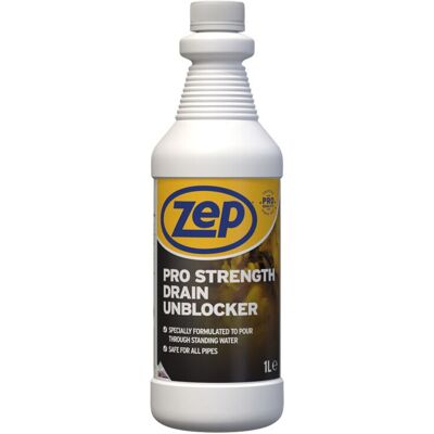Zep Pro Strength Drain Unblocker 1 Litre Zep Pro Strength Drain Unblocker 1 Litre