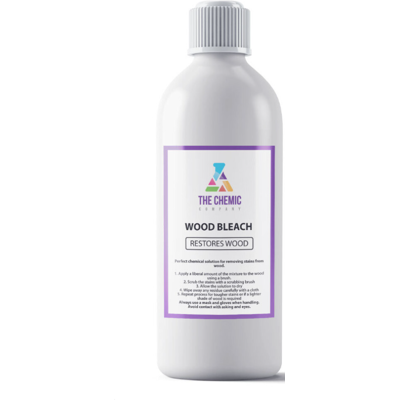 The Chemic Company (x1 1 litre bottle) Wood Bleach Bleacher For Removing Stains and Cleaning Wood F The Chemic Company (x1 1 litre bottle) Wood Bleach Bleacher For Removing Stains and Cleaning Wood F