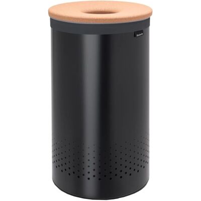 Brabantia - Laundry Bin - Cork Lid - Portable Laundry Bag Inside - Quick-drop Op Brabantia - Laundry Bin - Cork Lid - Portable Laundry Bag Inside - Quick-drop Op