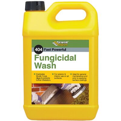 Everbuild 404 Fungicidal Wash Clear 5 Litre Everbuild 404 Fungicidal Wash Clear 5 Litre